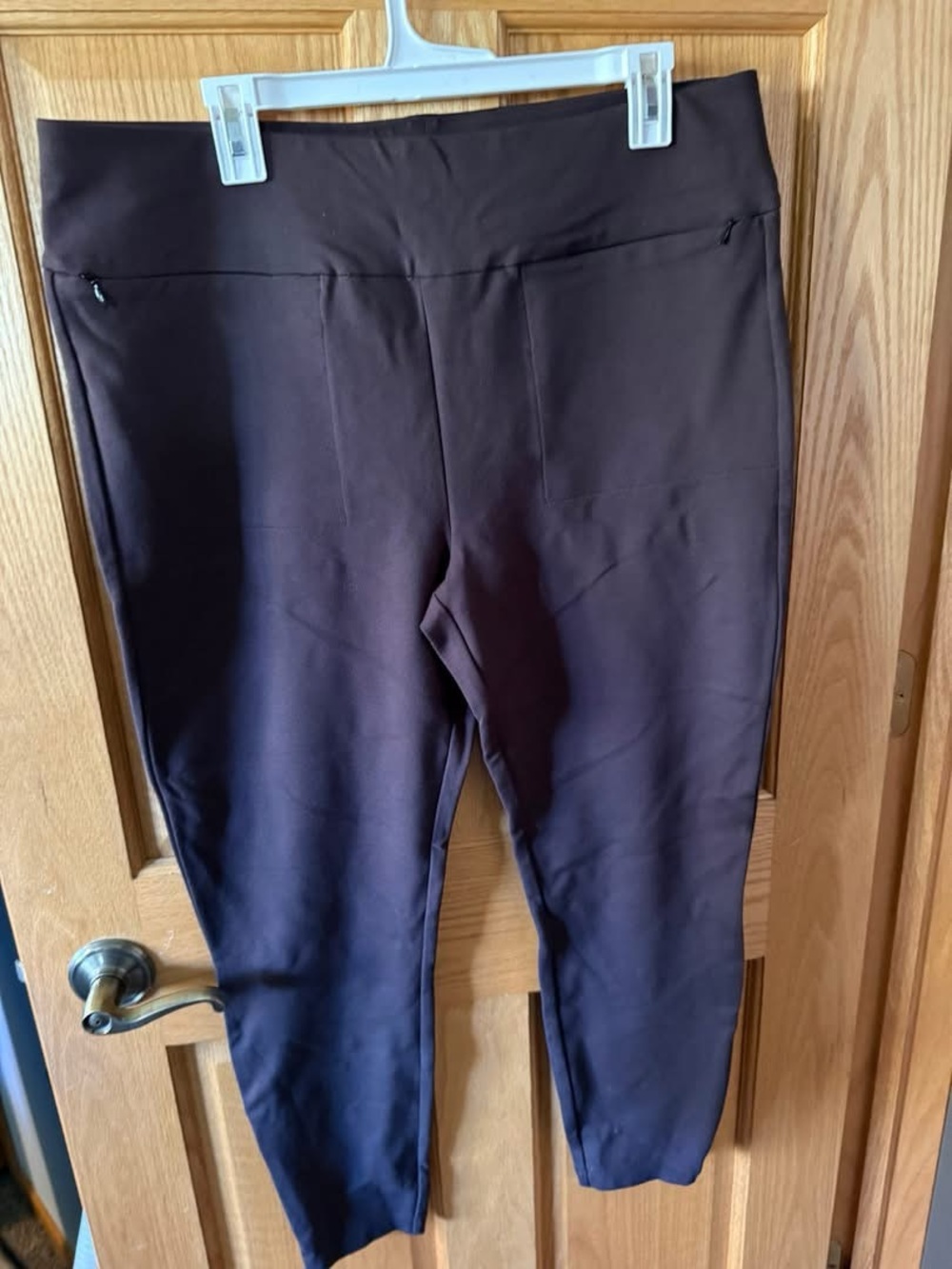 Cabi Zip Legging (dark chocolate brown) - Style #4613